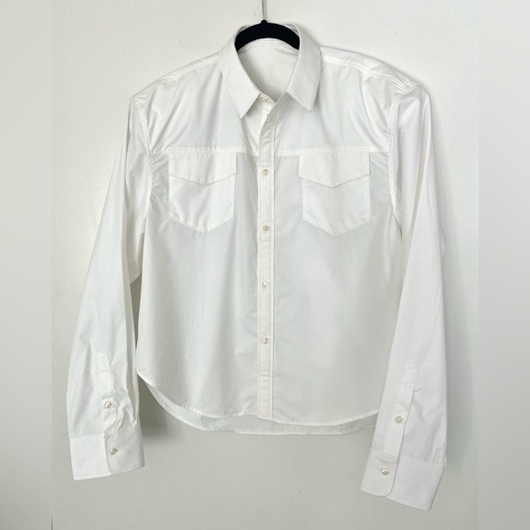 WARDROBE.NYC Shoulder Pad Shirt Sz L $600 - Picture 5 of 9